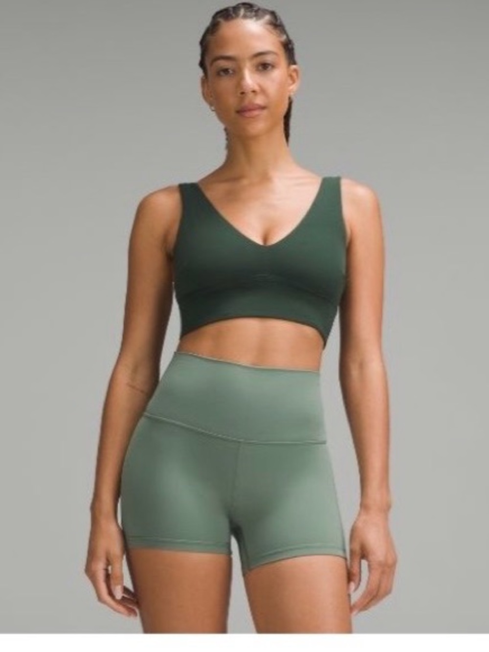 lululemon Align V-Neck, C/D cups, size 6, Legacy green color